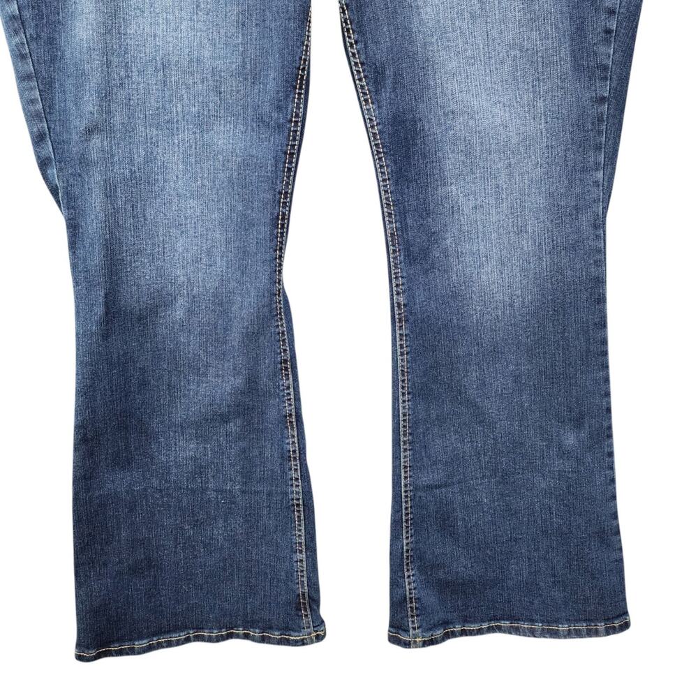 Maurices Jeans 16W Classic Flare Mid Rise Stretch Denim Dark Wash 38x30 NWT - Picture 6 of 16